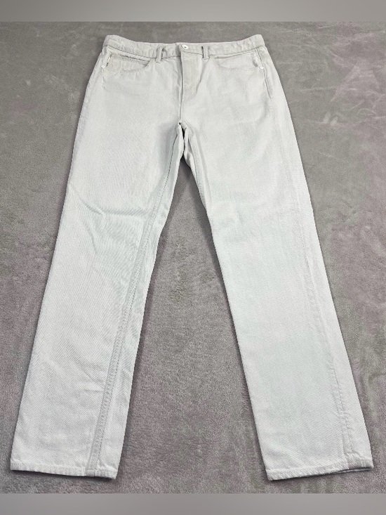 Helmut Lang Denim - Helmut Lang Relaxed Tapered Off-White Jeans 28x30